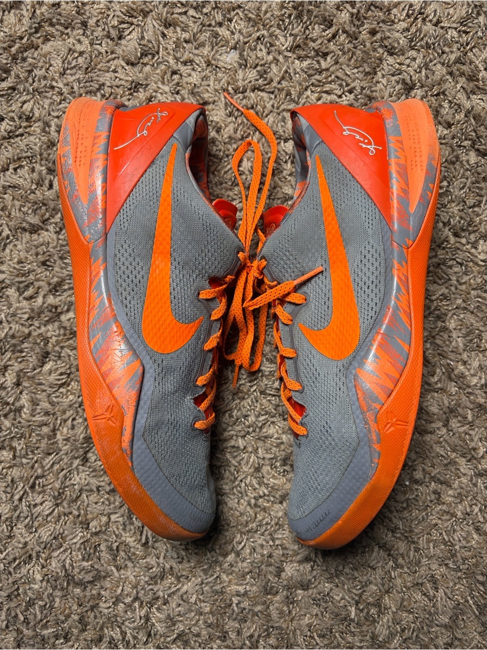 Nike Kobe 8 System Philippines Pack Grey Orange Men’s Size 11.5 613959-005